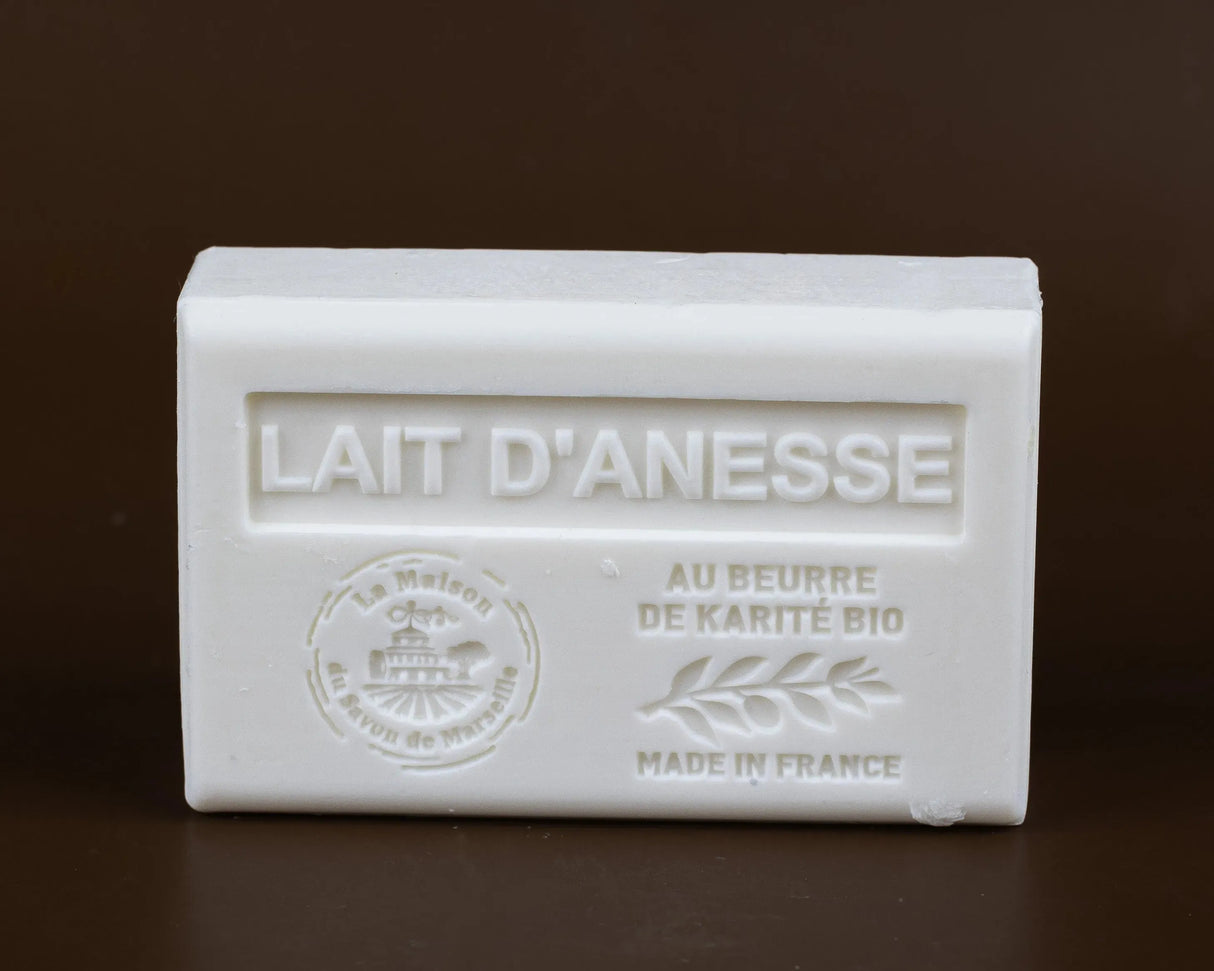 LA MAISON DU SAVON DE MARSEILLE Donkey Milk French Soap with Organic Shea Butter, 125g French Soaps UK