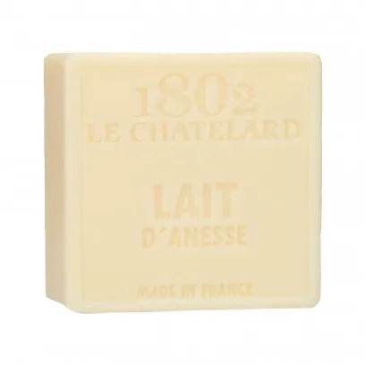 LE CHATELARD 1802 Donkey Milk Marseille Soap, 72% Coconut, Olive and Almond Oil, 100g | PALM FREE French Soaps UK