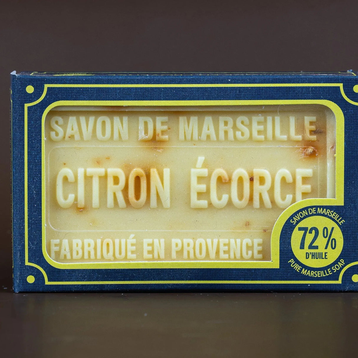 BLEU JAUNE Exfoliating Lemon (Citron Écorce), Marseille Soap with Shea Butter, 100g French Soaps UK