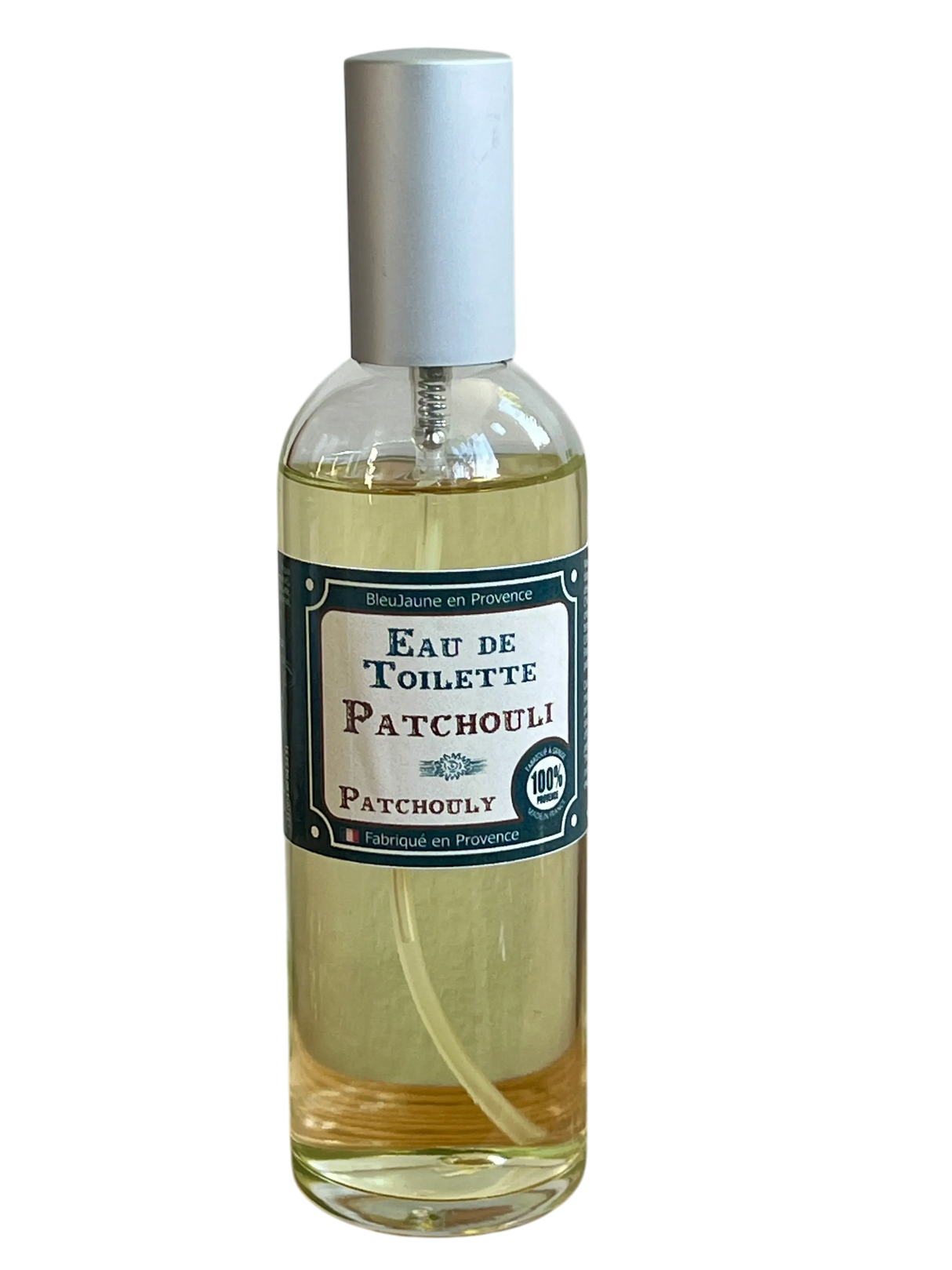 BLEU JAUNE Patchouli, Eau de Toilette from Grasse | 100ml French Soaps UK
