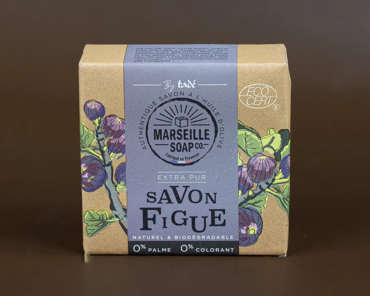 TADÉ PAYS DU LEVANT Fig Marseille Soap with Olive Oil | 100g French Soaps UK