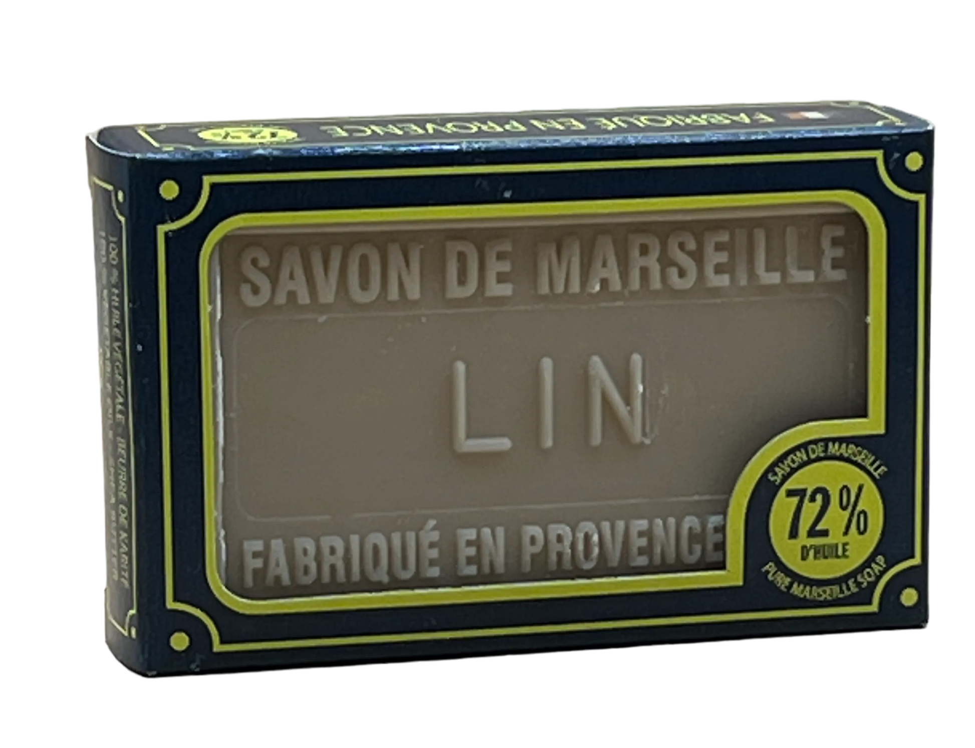 BLEU JAUNE Fleur de Lin (Flax Flower), Marseille Soap with Shea Butter | 100g French Soaps UK