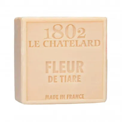 LE CHATELARD 1802 Gardenia Marseille Soap, 72% Coconut, Olive and Almond Oil, 100g | PALM FREE French Soaps UK