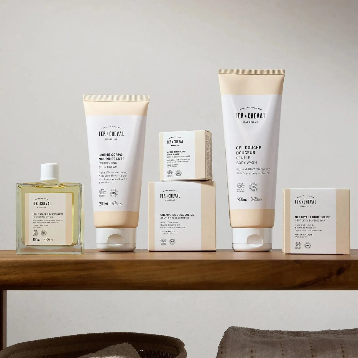 FER A CHEVAL Gentle Hair Conditioning Bar with Organic Olive Oil & Organic Linseed Oil French Soaps UK