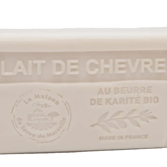 LA MAISON DU SAVON DE MARSEILLE Goats Milk French Soap with organic Shea Butter 125g French Soaps UK