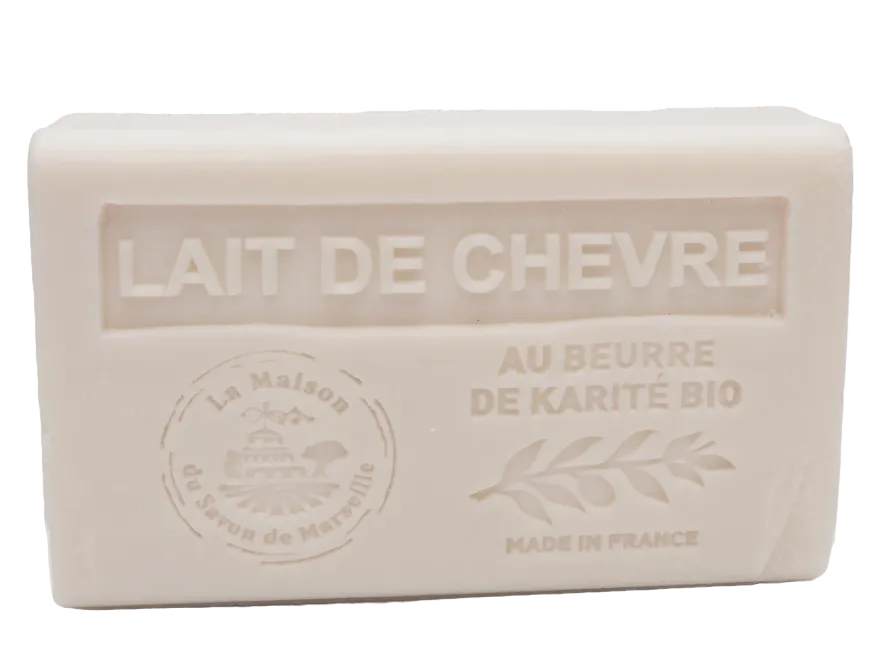 LA MAISON DU SAVON DE MARSEILLE Goats Milk French Soap with organic Shea Butter 125g French Soaps UK