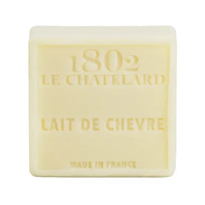 LE CHATELARD 1802 Goat's Milk Marseille Soap, 72% Coconut, Olive and Almond Oil, 100g | PALM FREE French Soaps UK