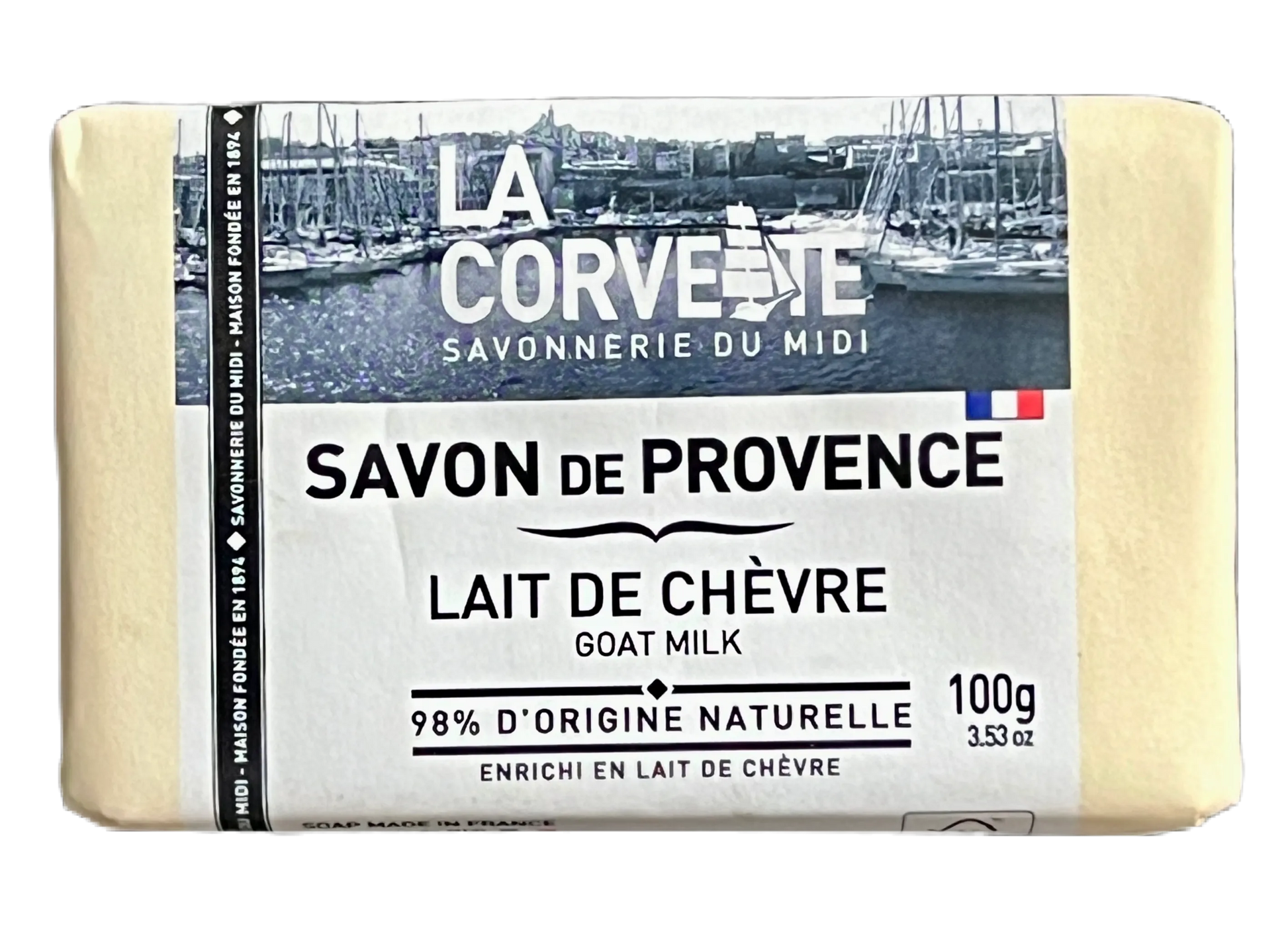 LA CORVETTE Goat's Milk, Savon de Provence, 100g French Soaps UK