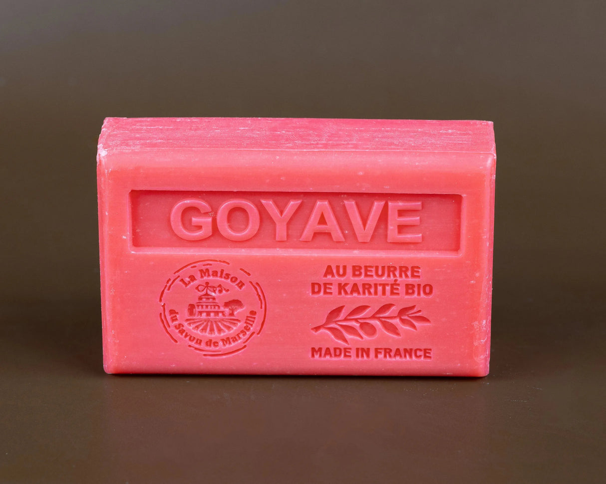LA MAISON DU SAVON DE MARSEILLE Guava French Soap with Organic Shea Butter, 125g French Soaps UK
