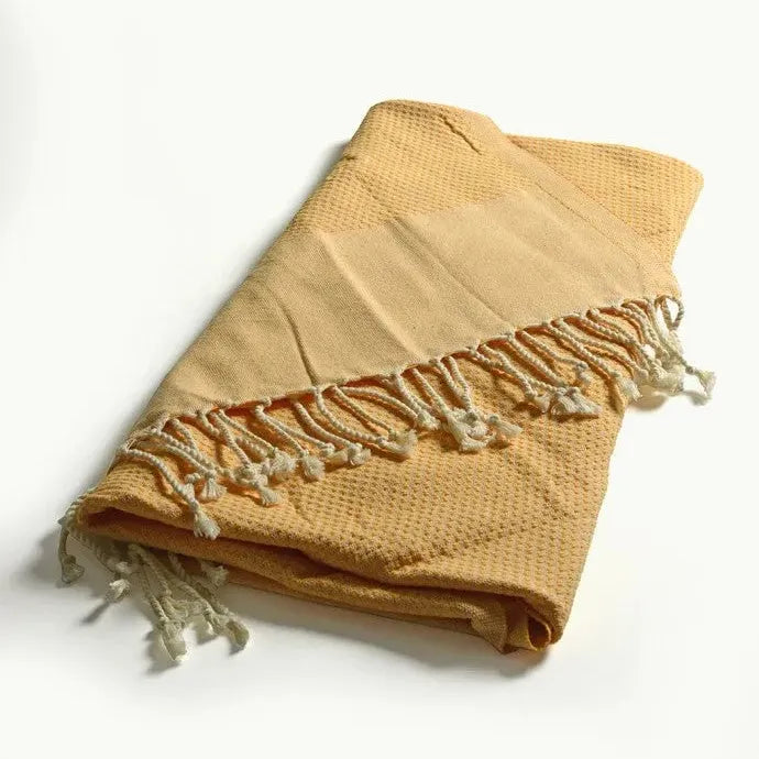 TADÉ PAYS DU LEVANT Hammam Towel, Organic Cotton, Orange French Soaps UK