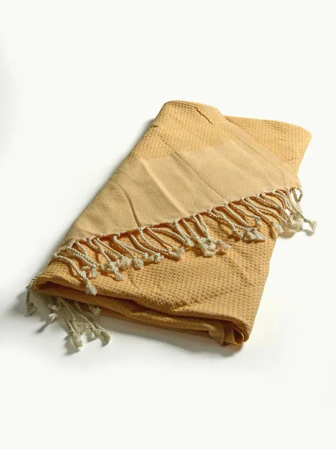 TADÉ PAYS DU LEVANT Hammam Towel, Organic Cotton, Orange French Soaps UK