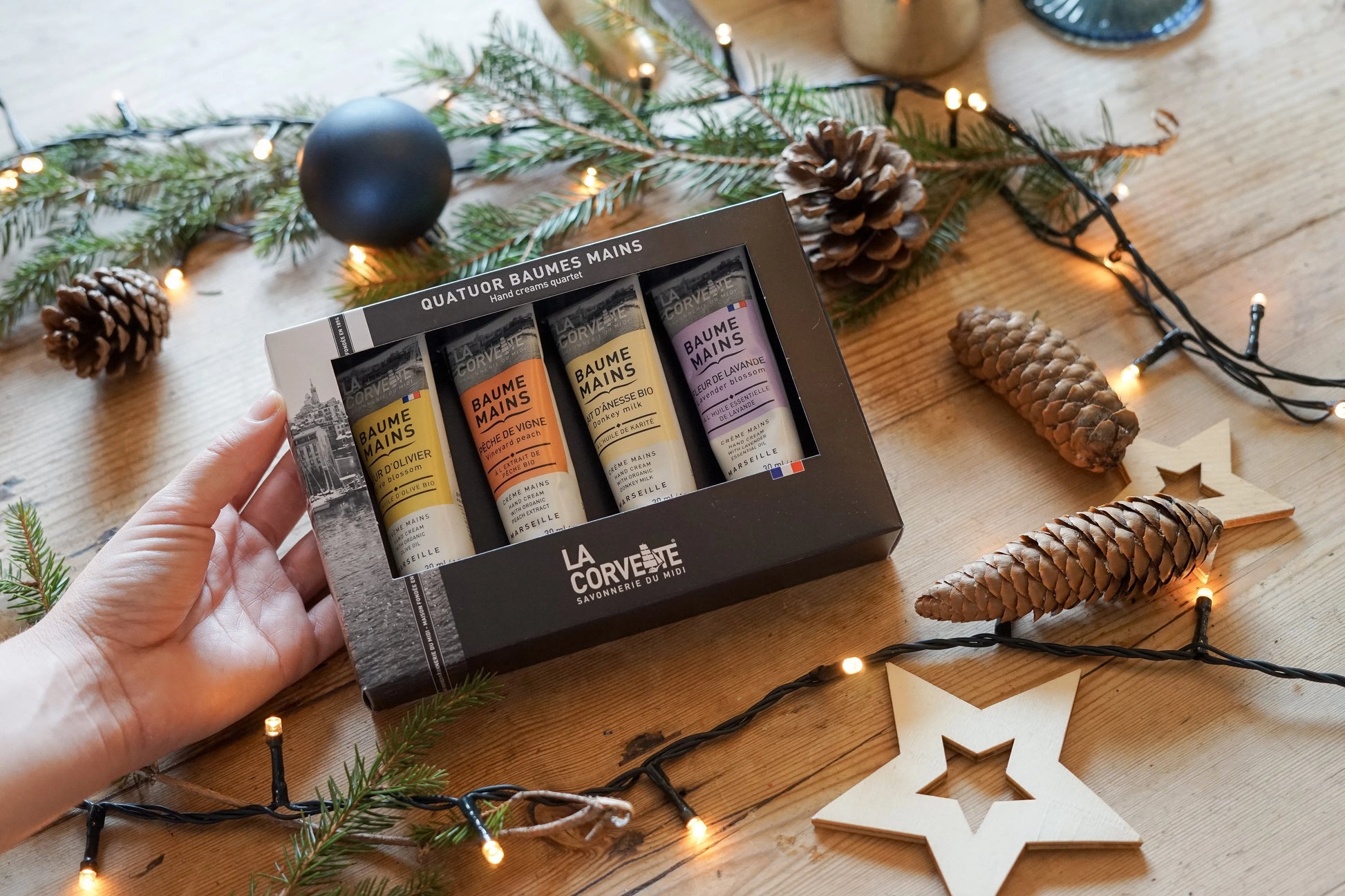 LA CORVETTE Hand Cream Gift Set  | 4 x 30g French Soaps UK