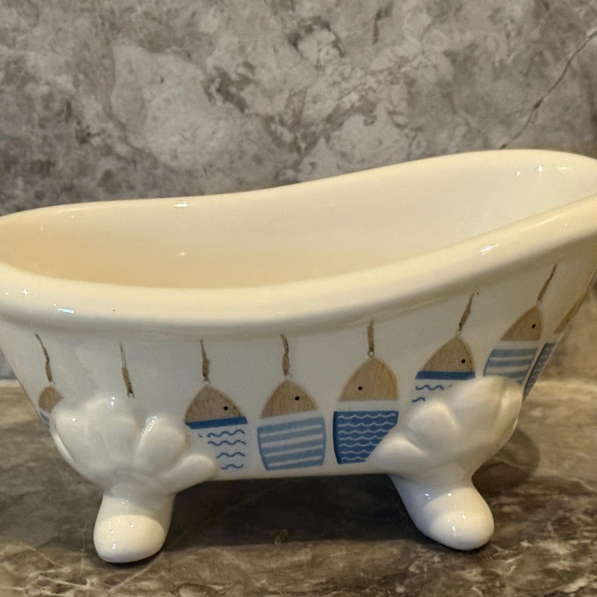 'Fishes' - Ceramic Bathtub Soap Dish