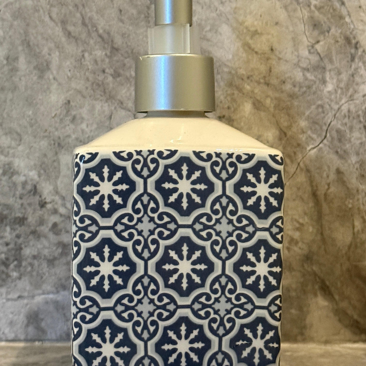 Blue Mosaic - Ceramic Soap Dispenser