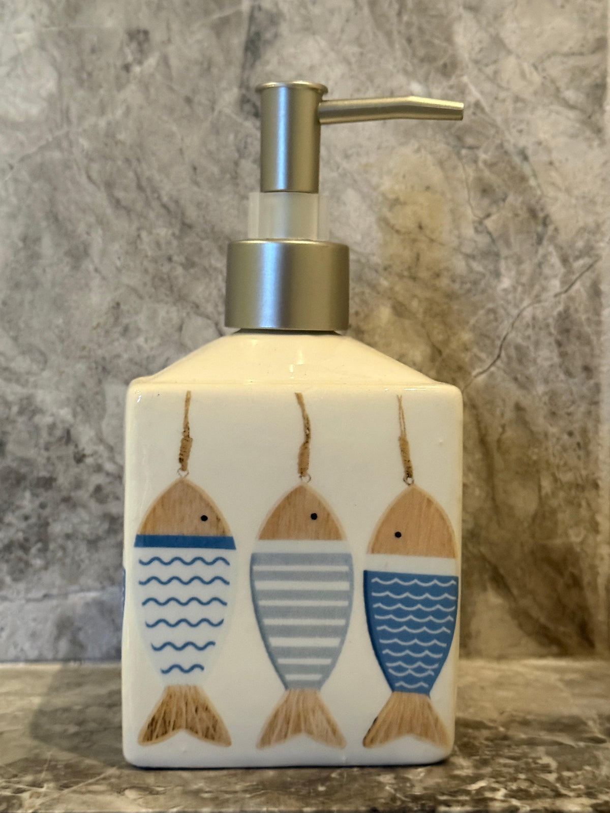 'Fishes' - Ceramic Soap Dispenser