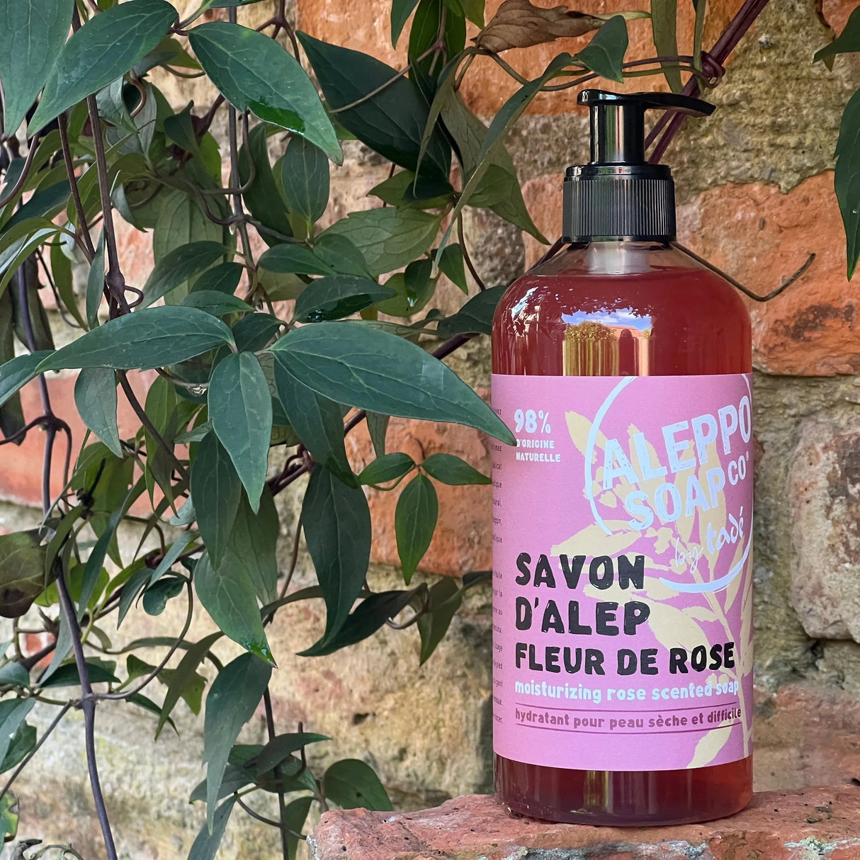 TADÉ PAYS DU LEVANT Ispahan Rose Aleppo Liquid Soap, Dry & Intolerant Skin | 500ml French Soaps UK
