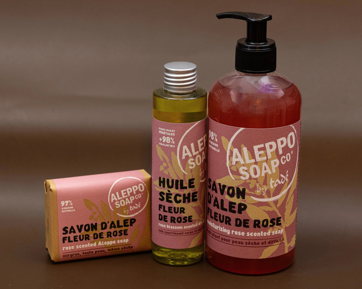 TADÉ PAYS DU LEVANT Ispahan Rose Aleppo Liquid Soap, Dry & Intolerant Skin | 500ml French Soaps UK