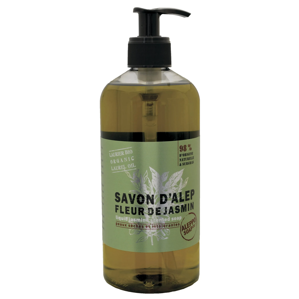 TADÉ PAYS DU LEVANT Jasmin Flower Aleppo Liquid Soap, Dry and Sensitive Skin | 500ml French Soaps UK