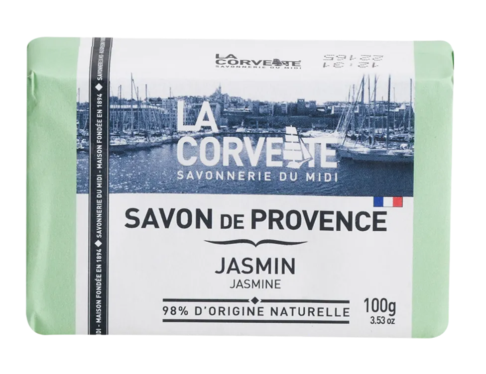 LA CORVETTE Jasmin, Savon de Provence, 100g French Soaps UK