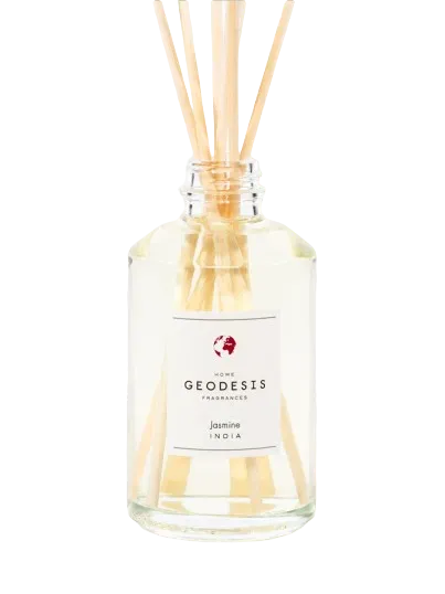GEODESIS Jasmine, India, Reed Diffuser by Geodesis French Soaps UK