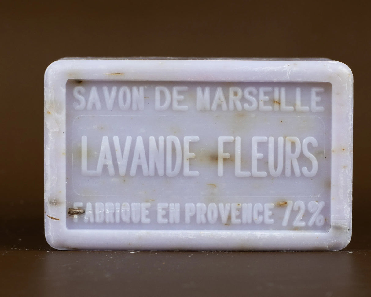 BLEU JAUNE Lavender Flowers Marseille Bath & Shower Bar | 250g French Soaps UK