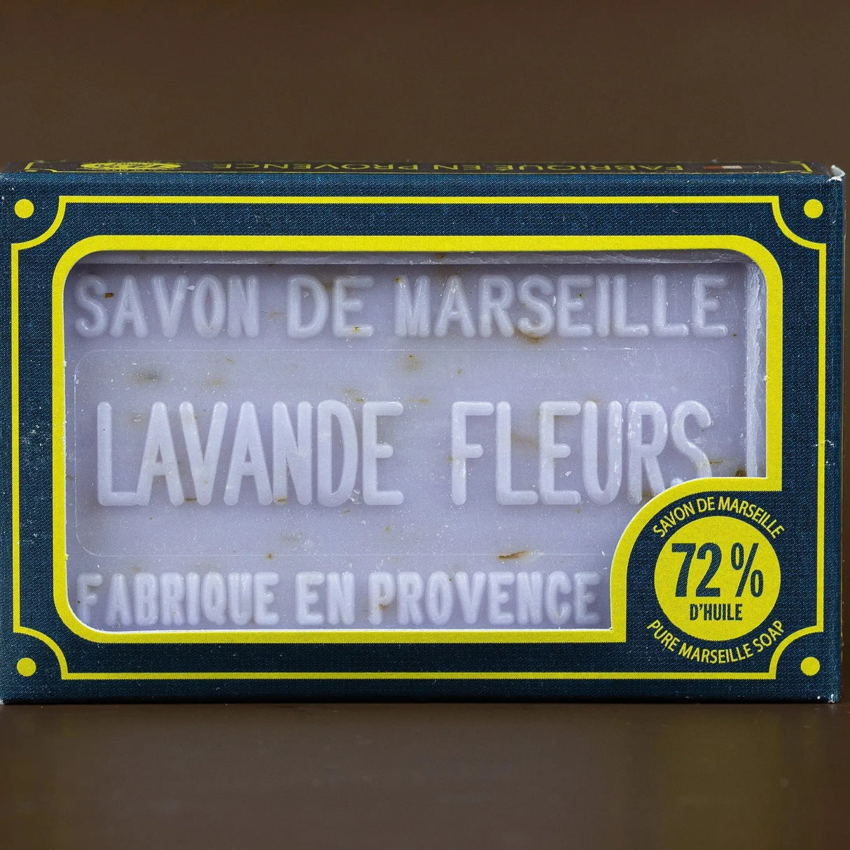 BLEU JAUNE Lavender Flower, Exfoliating Marseille Soap with Shea Butter | 100g French Soaps UK