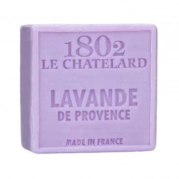 LE CHATELARD 1802 Lavender Marseille Soap, 72% Coconut, Olive and Almond Oil, 100g |  PALM FREE French Soaps UK