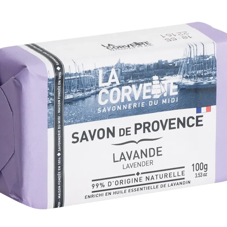LA CORVETTE Lavender, Savon de Provence, 100g French Soaps UK