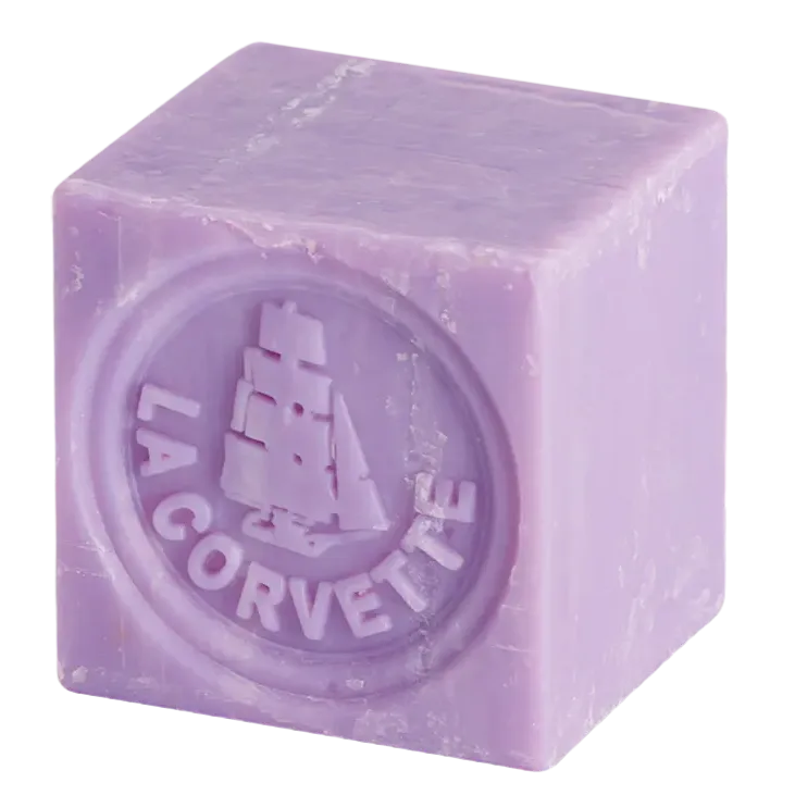 LA CORVETTE Lavender Savon de Provence Cube, 300g French Soaps UK