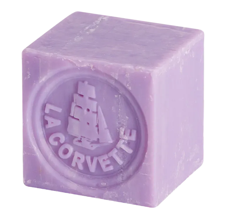 LA CORVETTE Lavender Savon de Provence Cube, 300g French Soaps UK