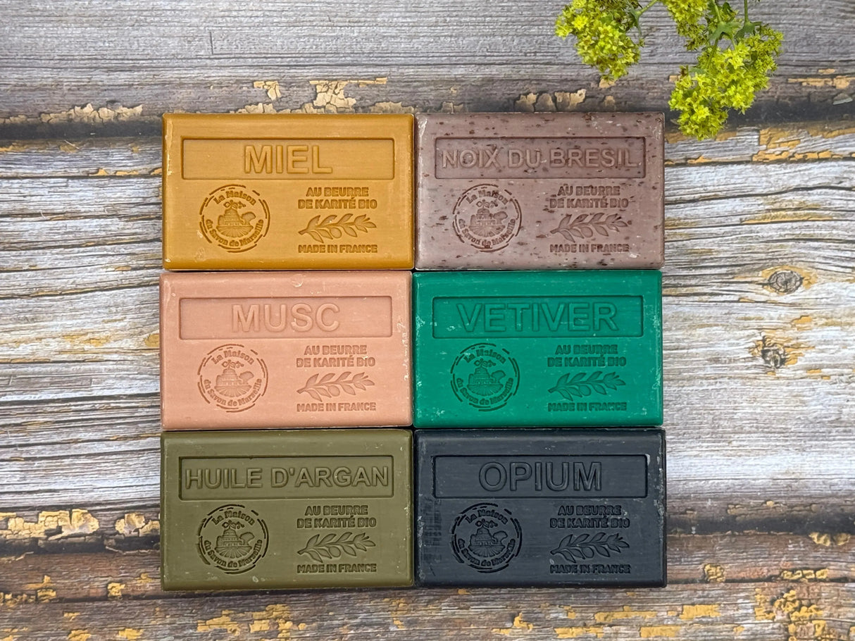 La Maison du Savon de Marseille Le Mans, 6 x 125g Soap Bars I Unwrapped French Soaps UK