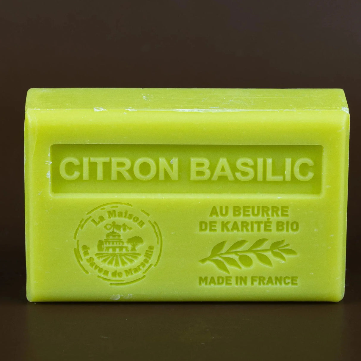 LA MAISON DU SAVON DE MARSEILLE Lemon Basil (Citron Basilic) French Soap with organic Shea Butter 125g French Soaps UK
