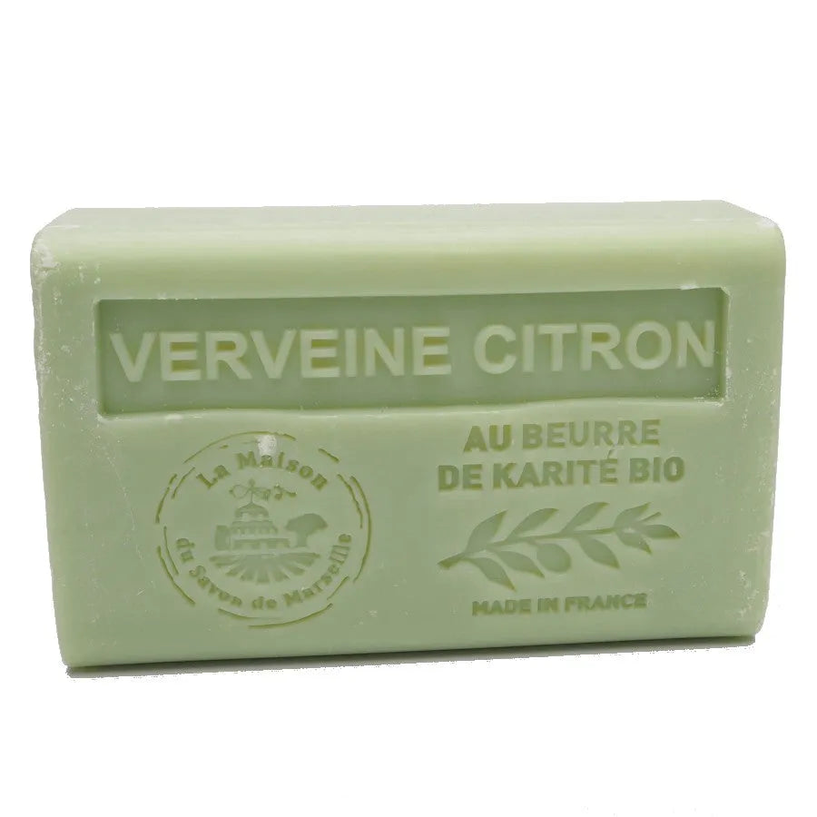 LA MAISON DU SAVON DE MARSEILLE Lemon Verbena French Soap with organic Shea Butter 125g French Soaps UK