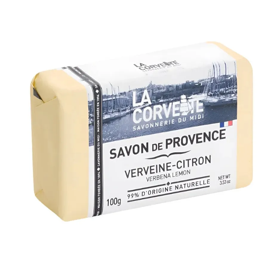 LA CORVETTE Lemon Verbena, Savon de Provence, 100g French Soaps UK