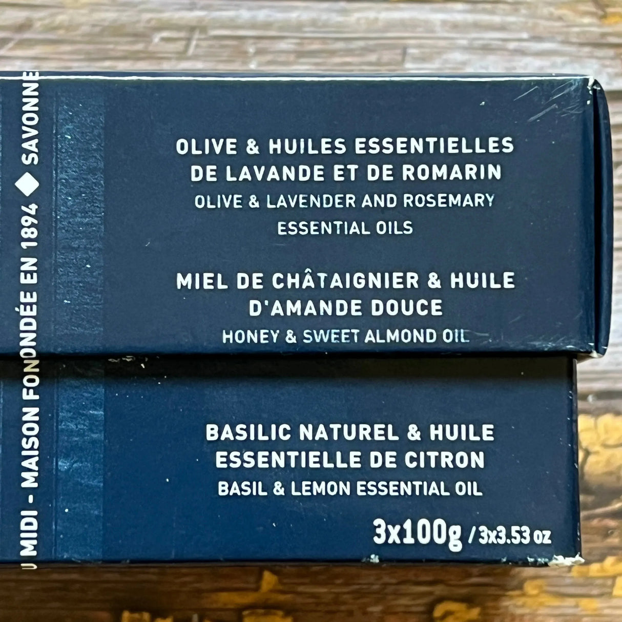 LA CORVETTE Les Cubes de Provence, 3 x 100g Gift Set French Soaps UK