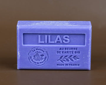 Lilac French Soap with Organic Shea Butter, 125g