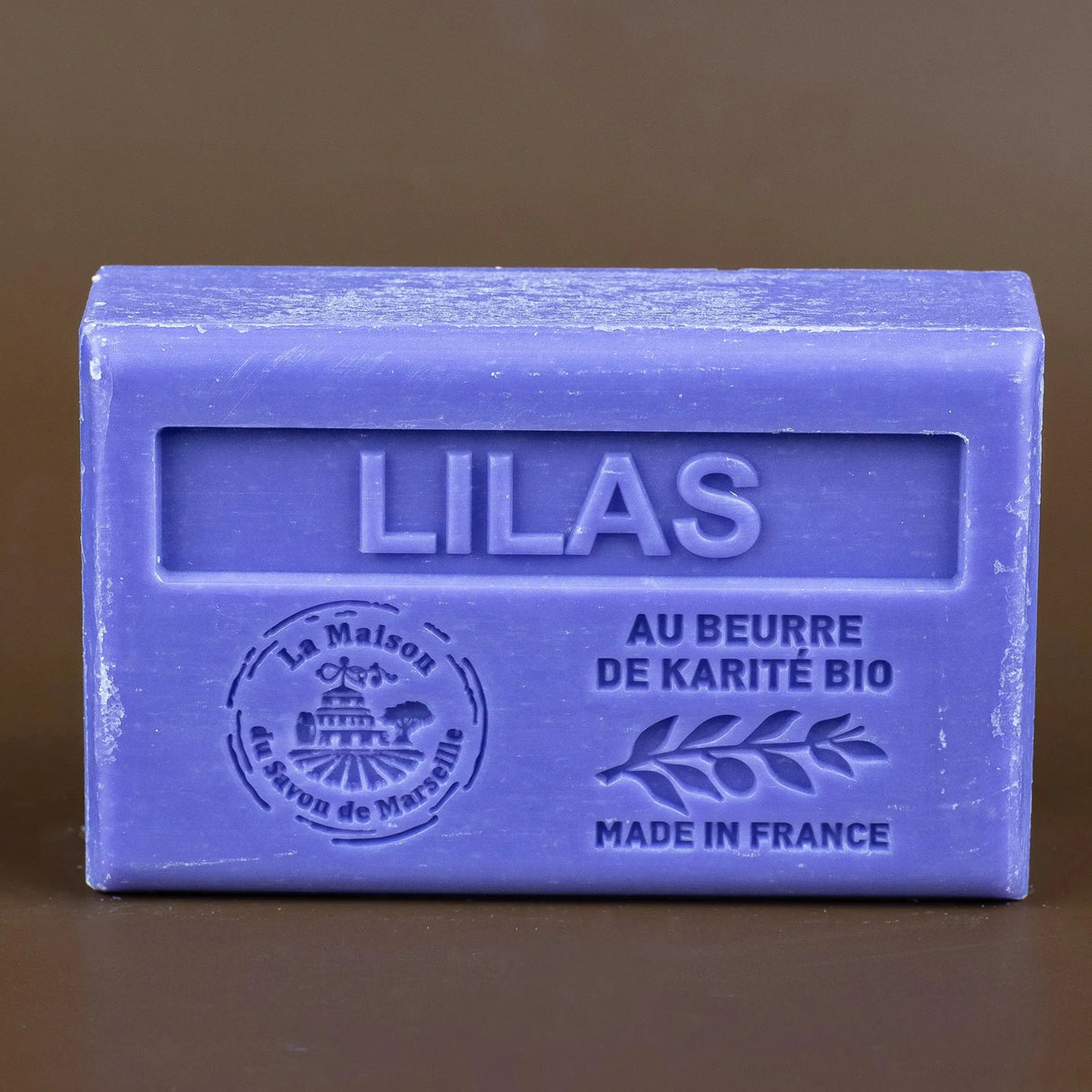 LA MAISON DU SAVON DE MARSEILLE Lilac French Soap with Organic Shea Butter, 125g French Soaps UK