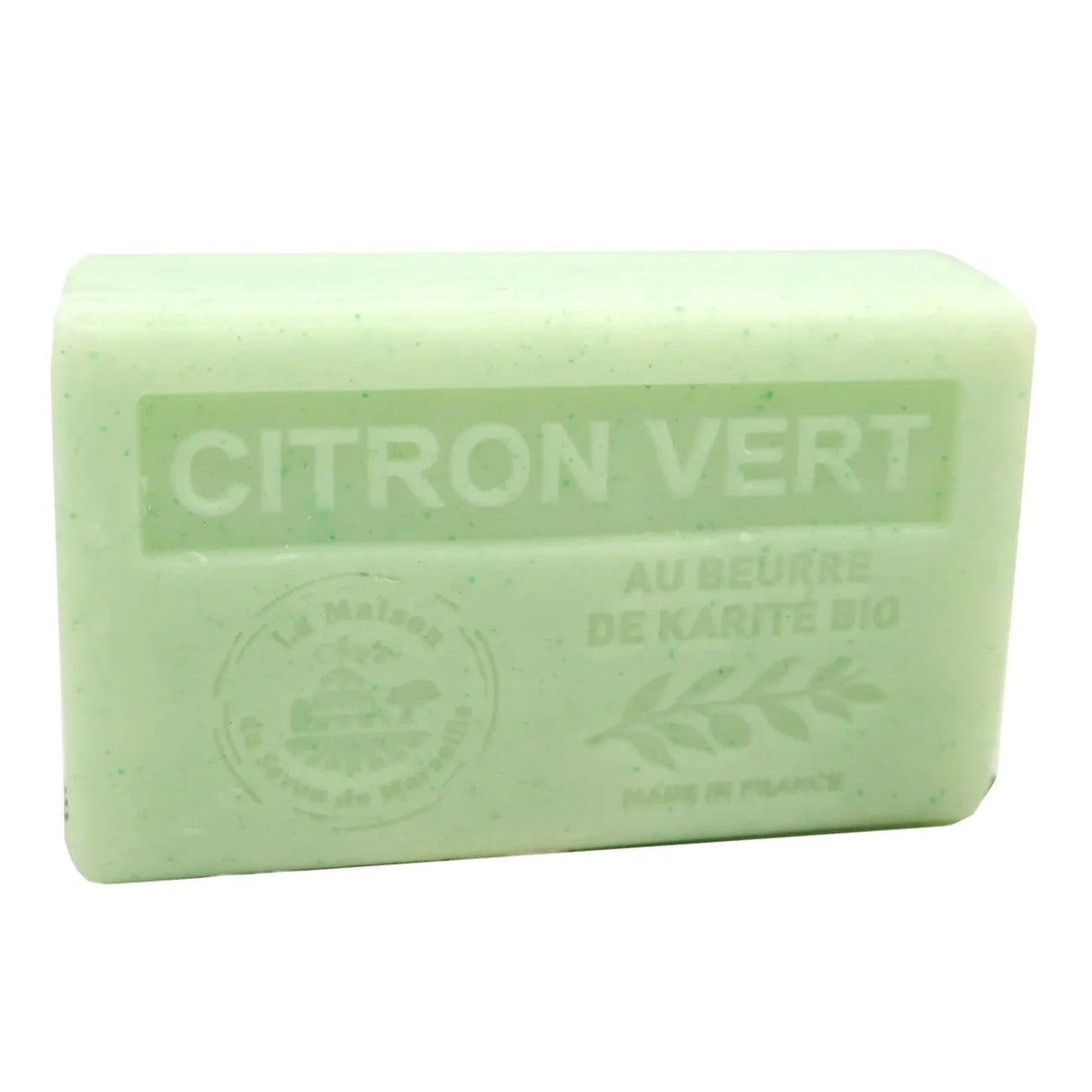 LA MAISON DU SAVON DE MARSEILLE Lime (Citron Vert) French Soap with organic Shea Butter 125g French Soaps UK