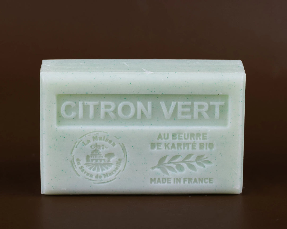 LA MAISON DU SAVON DE MARSEILLE Lime (Citron Vert) French Soap with organic Shea Butter 125g French Soaps UK