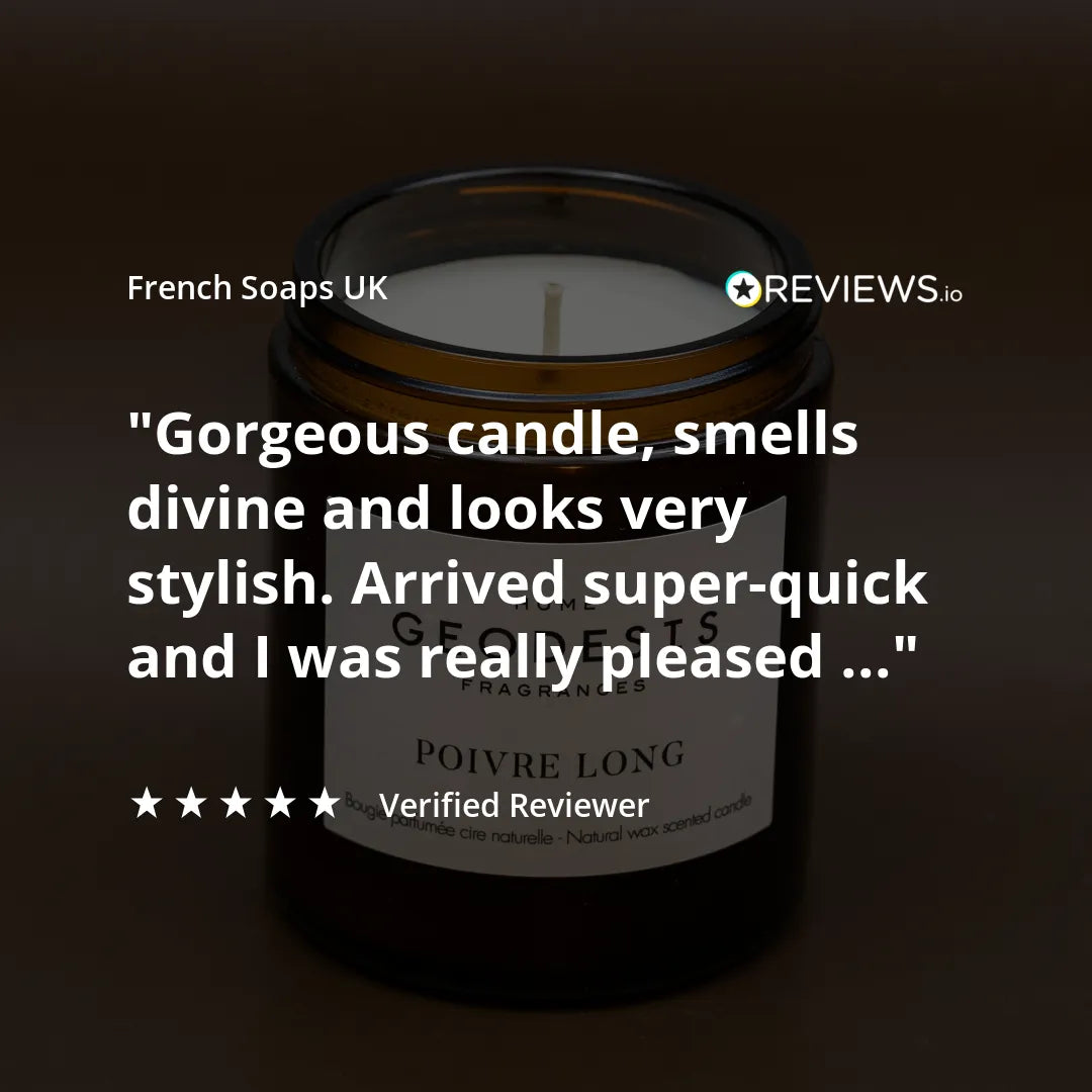 GEODESIS Long Pepper, Indonesia, Candle by Geodesis French Soaps UK