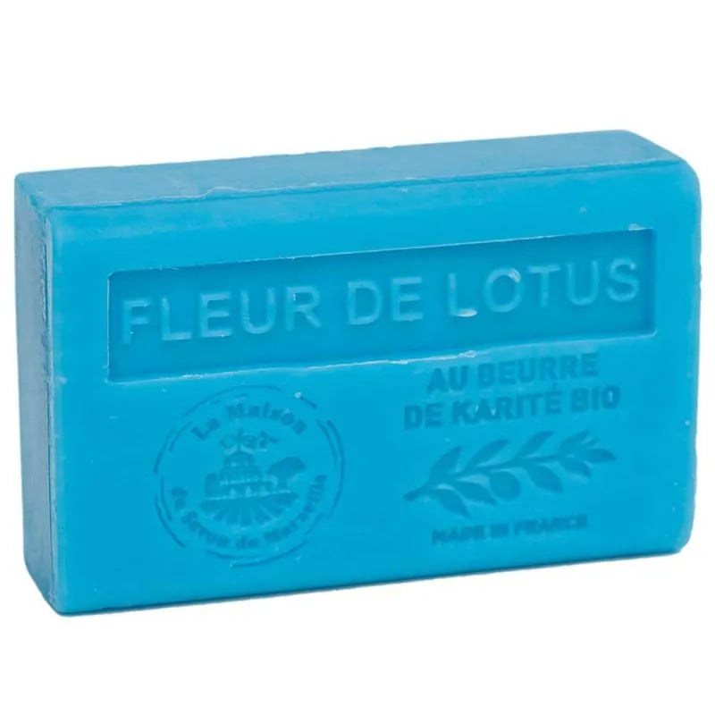 LA MAISON DU SAVON DE MARSEILLE Lotus Flower, French Soap with Organic Shea Butter, 125g French Soaps UK
