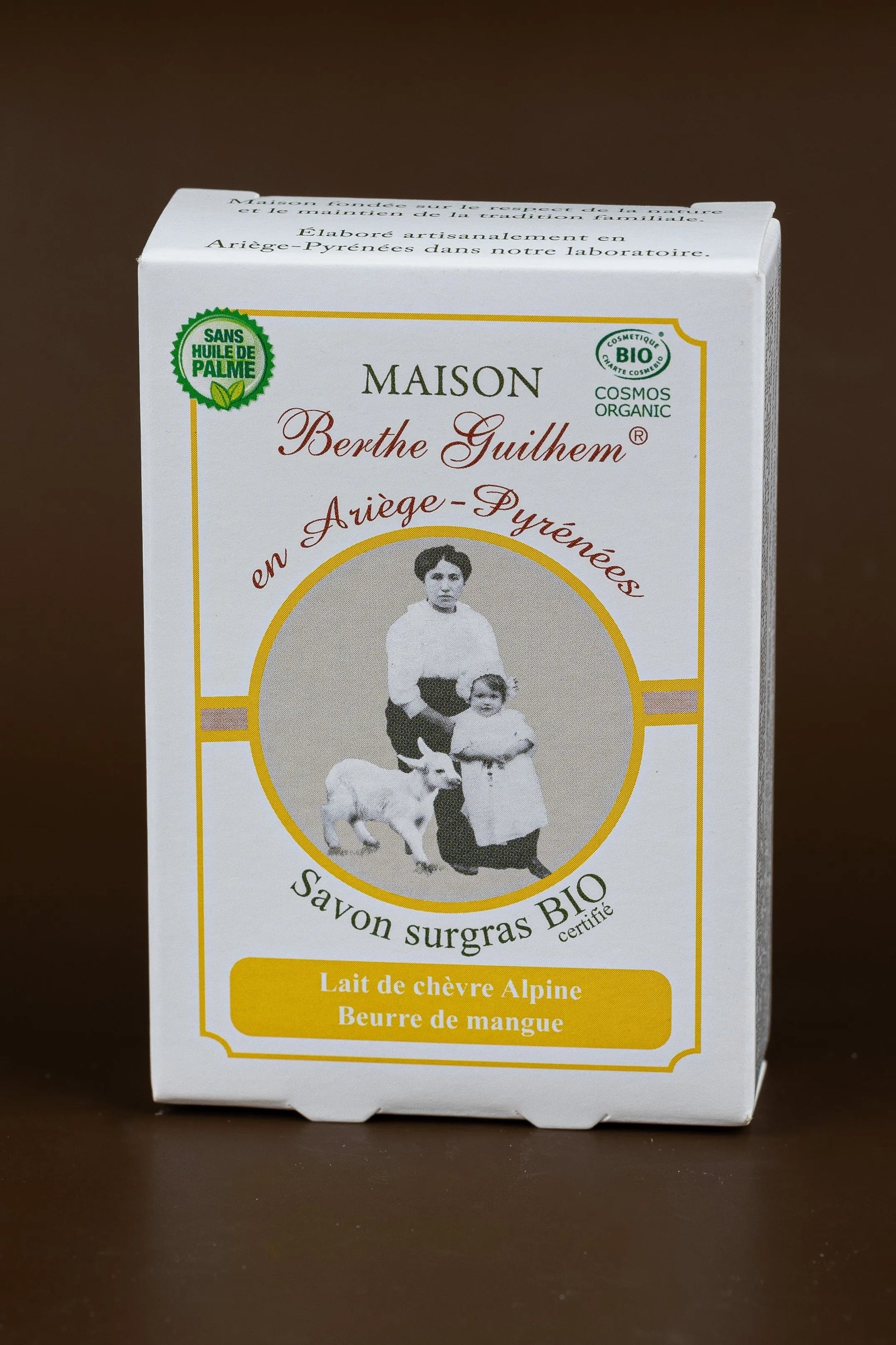 MAISON BERTHE GUILHEM Mango Seed Butter | Organic Alpine Goat's Milk | 100g French Soaps UK