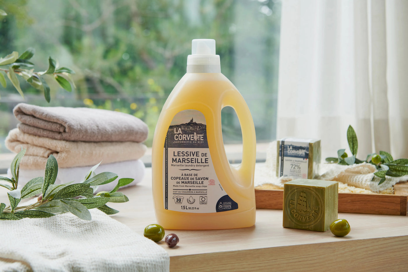 LA CORVETTE Marseille Extra Pure Laundry Liquid | 1.5L French Soaps UK