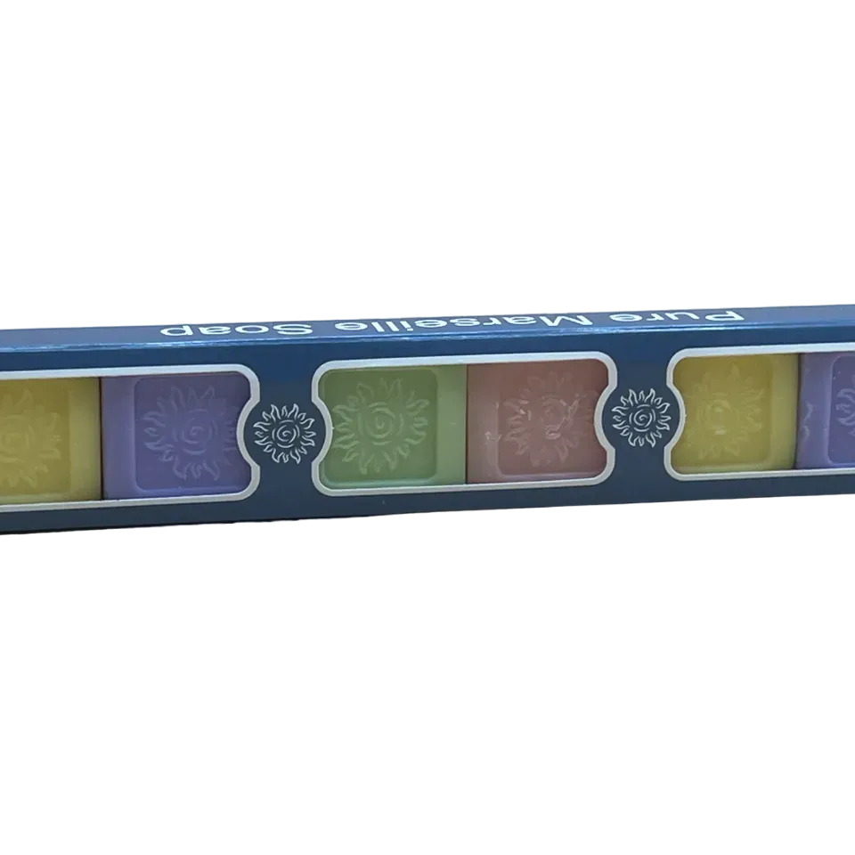 BLEU JAUNE Marseille Guest Soaps in a Gift Box | 6 x 25g French Soaps UK