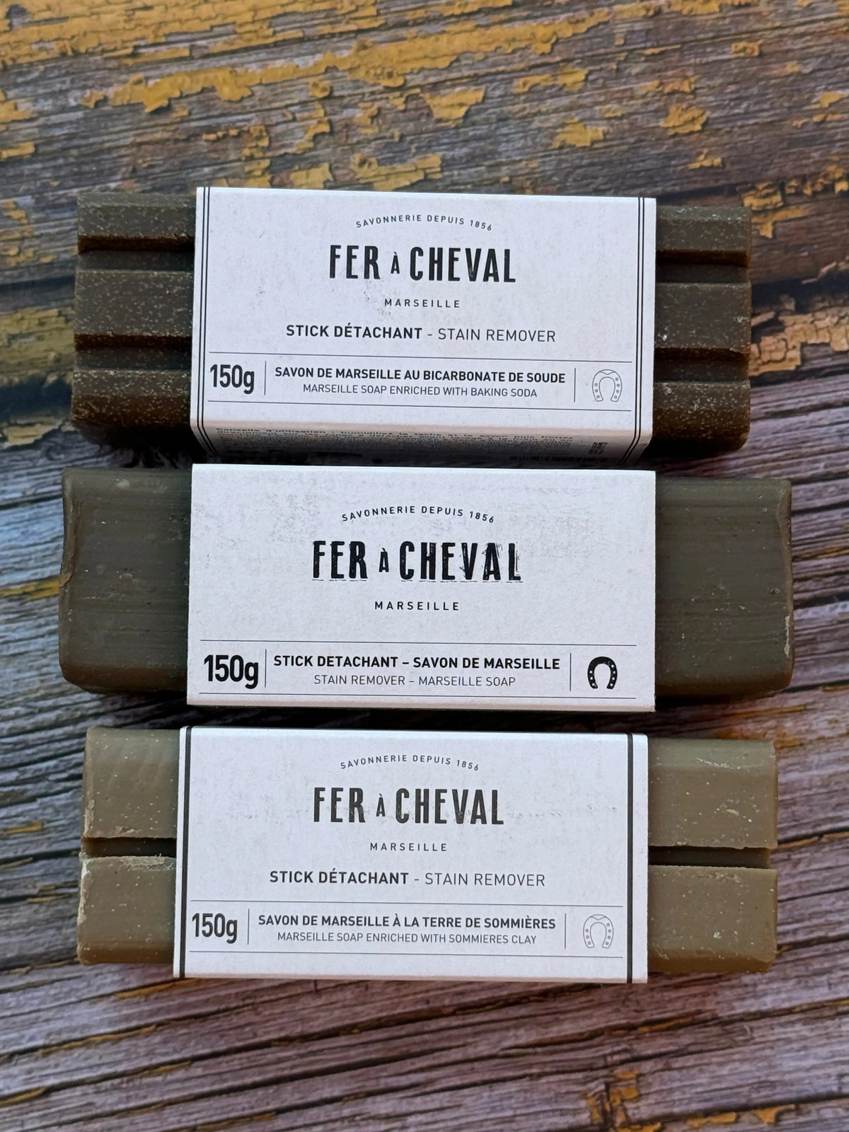 FER A CHEVAL Marseille Soap Stain Removing Trio | 3 x 150g French Soaps UK