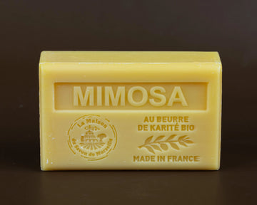 La Maison du Savon de Marseille Mimosa French Soap with Organic Shea Butter, 125g French Soaps UK