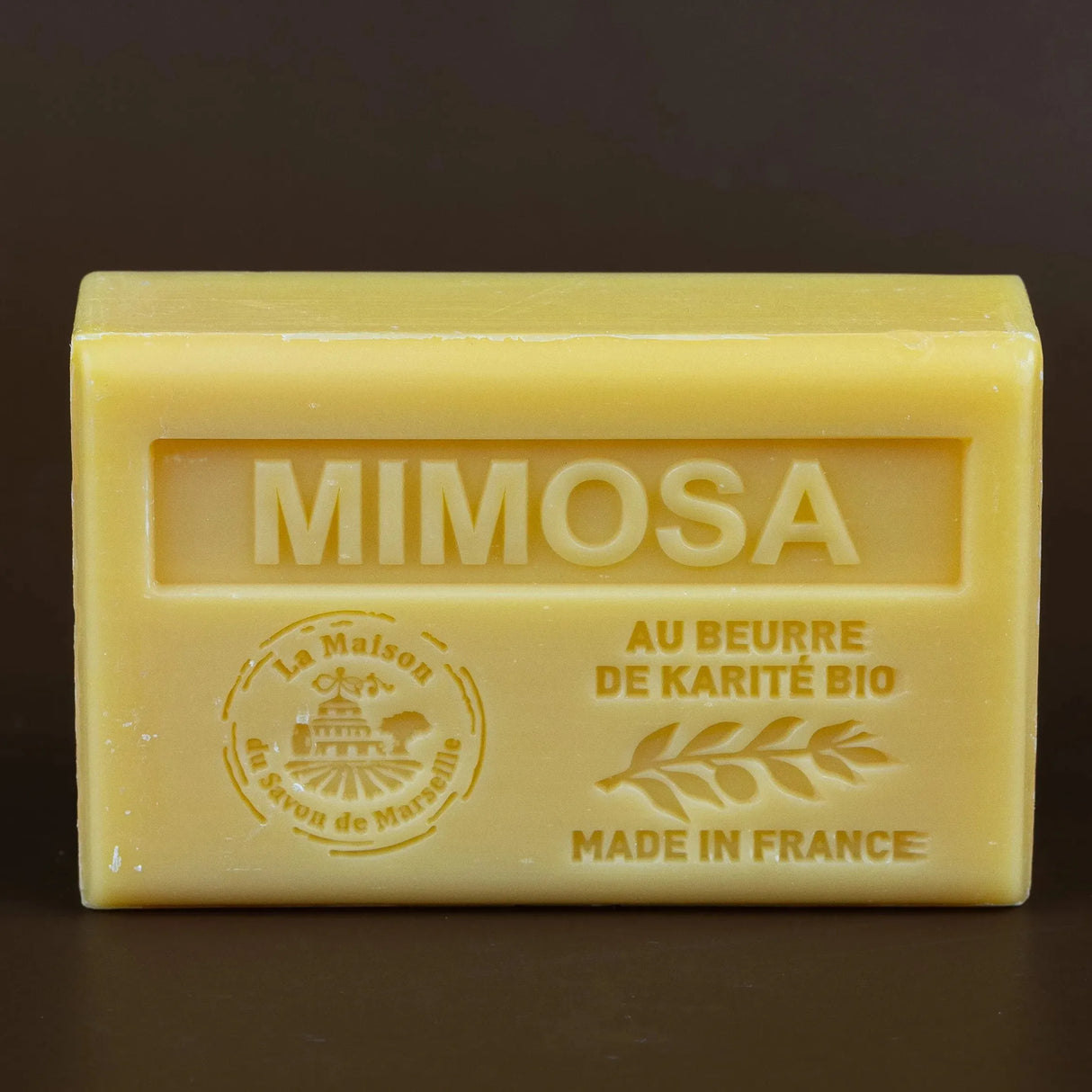 La Maison du Savon de Marseille Mimosa French Soap with Organic Shea Butter, 125g French Soaps UK