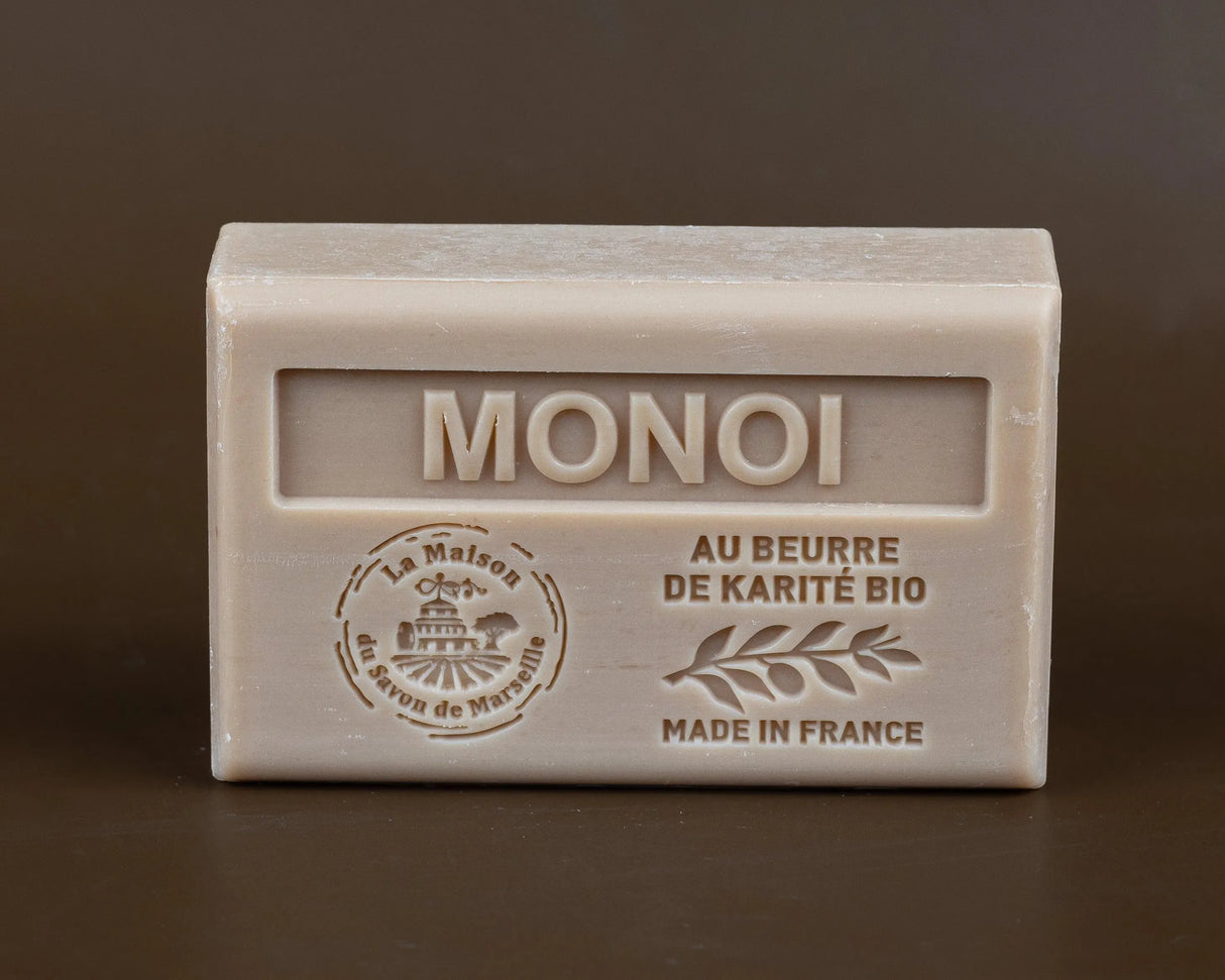 La Maison du Savon de Marseille Monoi (Gardenia) French Soap with Organic Shea Butter, 125g French Soaps UK