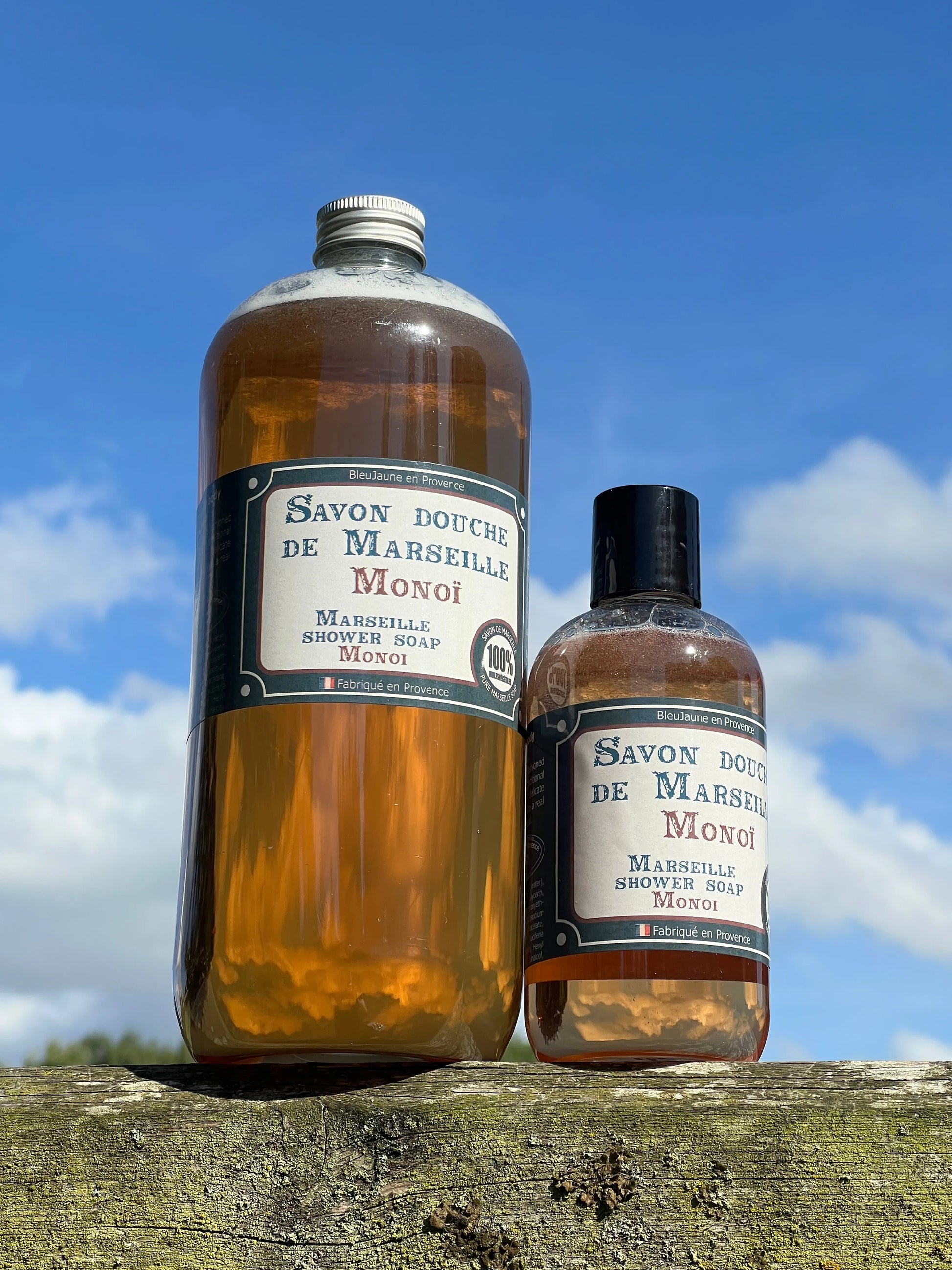 BLEU JAUNE Monoi, ( Gardenia) Marseille Liquid Soap | 250ml French Soaps UK