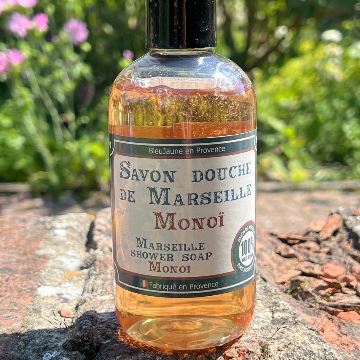 BLEU JAUNE Monoi, ( Gardenia) Marseille Liquid Soap | 250ml French Soaps UK
